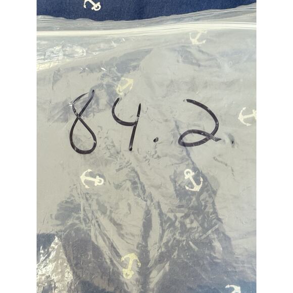 Vintage Basic Editions Button Up Shirt Women's Size 4X Anchor Print Short Sleeve - Picture 8 of 8